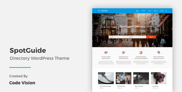 SpotGuide - High Performance Directory WordPress Theme