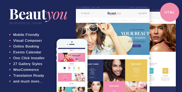 Beauty, Hair & Spa Salon HTML Template