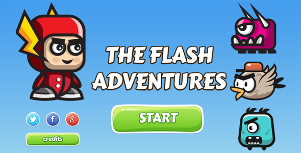 The Flash Adventures - HTML5 Game - Jogjafile