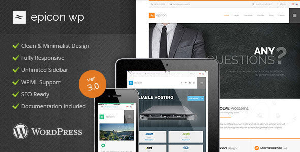 Epicon - Minimalist Multipurpose Wordpress Theme