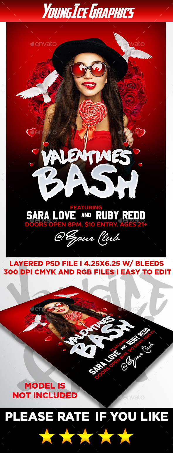 Valentines Bash Flyer Template