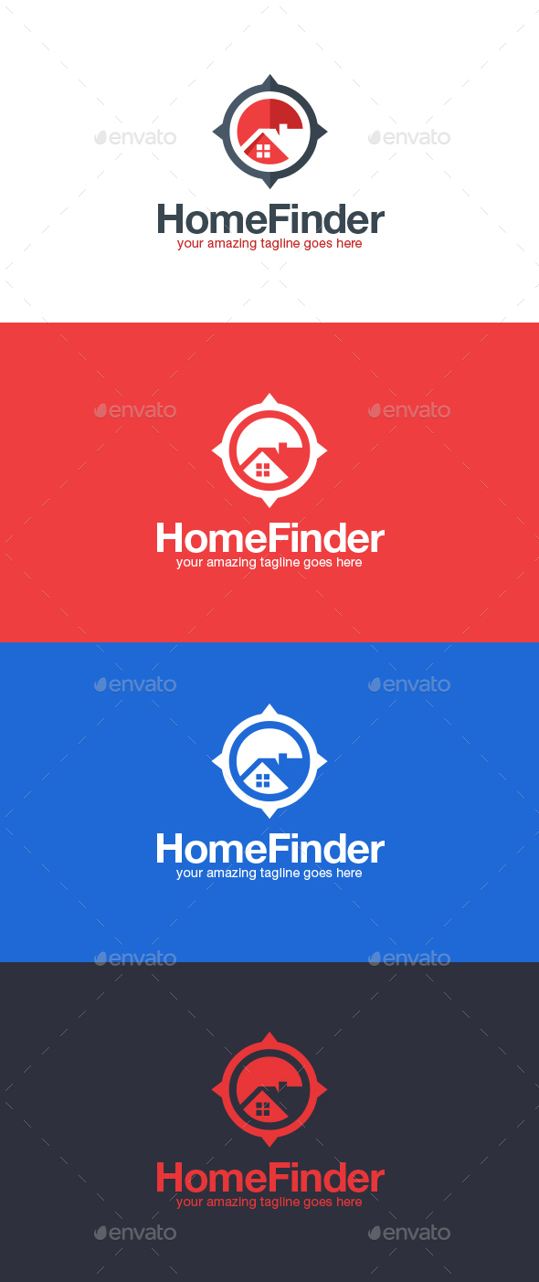 Real Estate Finder Logo Template