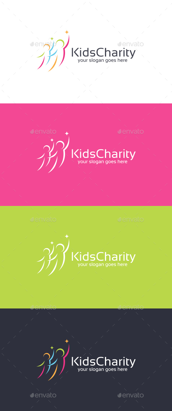 Kids Charity Logo Template