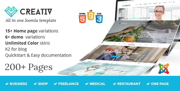 Creativ - Responsive Multipurpose Joomla Template