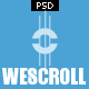 WeScroll One Page PSD Theme