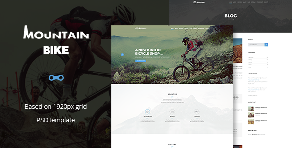 Mountain Bike - Extreme Sport Club Template