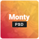 Monty - One & Multi Page PSD Template 