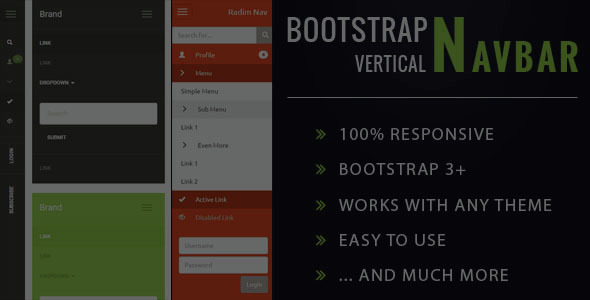Auto Inherit Bootstrap Theme Vertical Sidebar