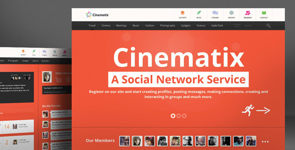 Cinematix - BuddyPress Theme