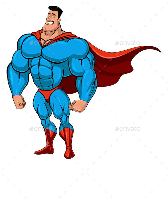 Man in a Superhero Costume