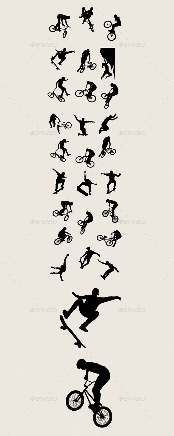 Bike Sport Silhouettes