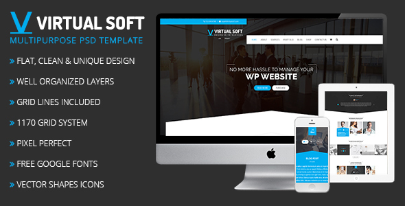 Virtual Soft - Multipurpose PSD Template