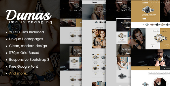 DumaruWatch - Multipurpose eCommerce PSD Template