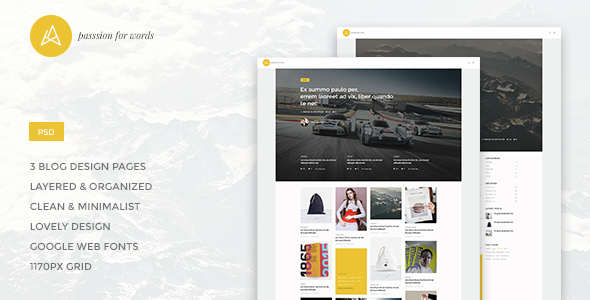 Artistry - Blog/Magazine PSD Theme