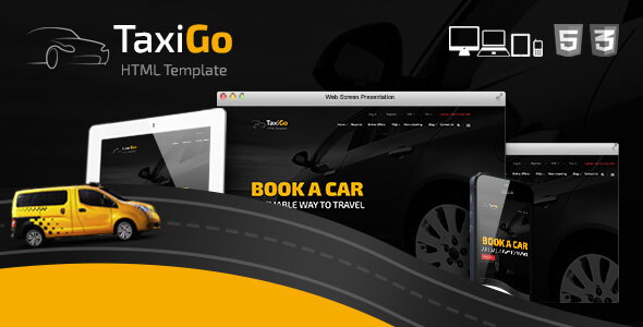 TaxiGo - Taxi Company & Cab Service Website Template
