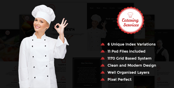 Catering Services - PSD Template