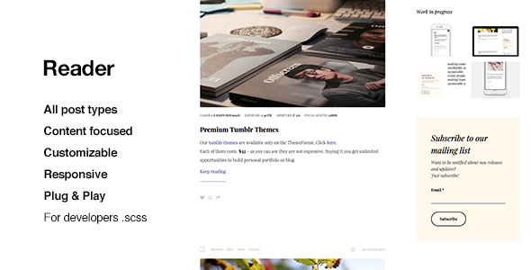 Reader | Responsive Blogging Theme