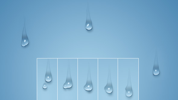 Transparent Water Drops Movement - V2 - 2