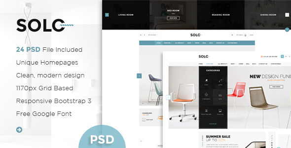 Solo - Multi-Purpose eCommerce PSD Template