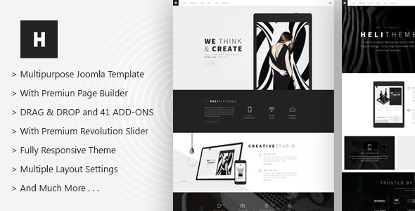 Heli - A Creative Multipurpose Joomla Template
