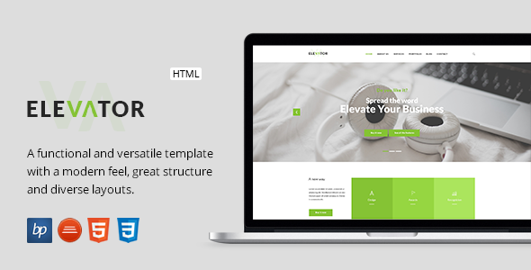 Elevator - Responsive Business HTML5 Template