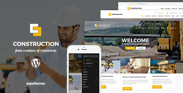 Construction - WordPress Theme