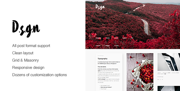 D.S.G.N | Grid-Based, Gallery Theme