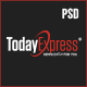 TodayExpress - News & Magazine PSD Template 