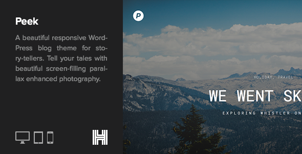 Peek - A Smooth Responsive WordPress Blog Theme