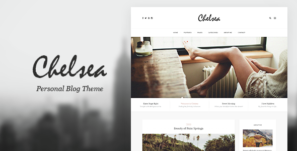 Chelsea - Personal Blog Template for Travelers and Dreamers