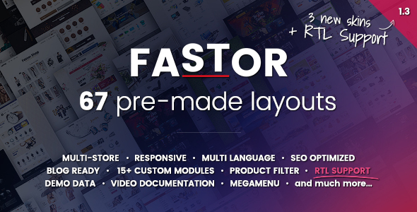 Fastor - Multipurpose Responsive Opencart Theme