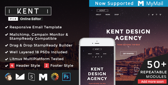 Kent - Responsive Email + StampReady Builder