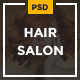 Hair Salon - Elegant PSD Template 