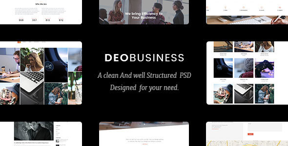 DeoBusiness | Multi-Purpose Business PSD Template