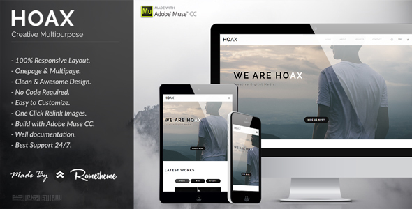 HOAX - Creative Multipurpose Muse Template