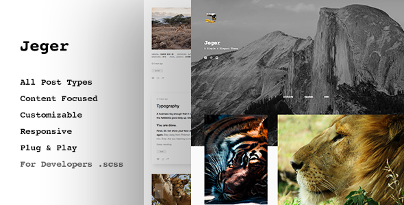 Jeger | Responsive Portfolio Theme