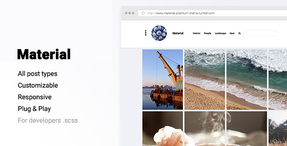 Material | Simple Gallery Theme