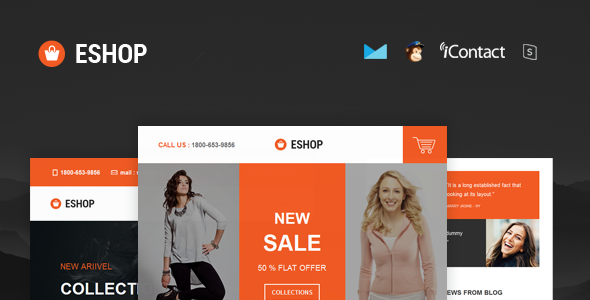 ESHOP - Responsive E-mail Template + Online Access