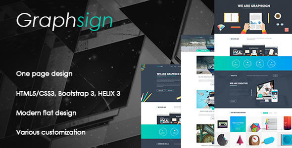 Graphsign - Onepage Corporate Business Joomla Template