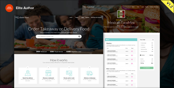 QuickFood - Delivery or Takeaway Food Template