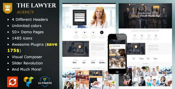 The Lawyer - Attorneys & Law Firm WordPress Theme