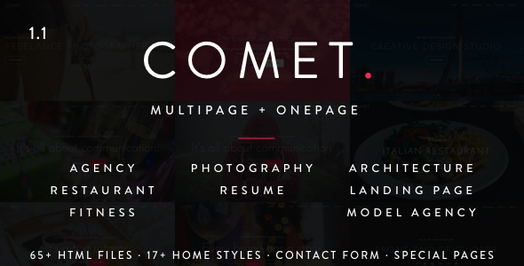 Comet - Creative Multi-Purpose Drupal Theme