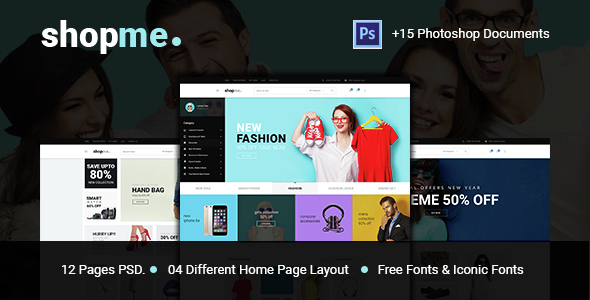 Shopme eCommerce PSD Template