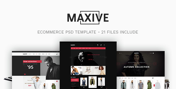 Maxive - Ecommerce PSD Template