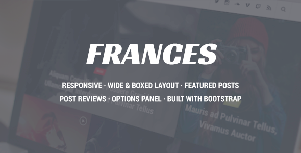 Frances - Responsive WordPress News Theme