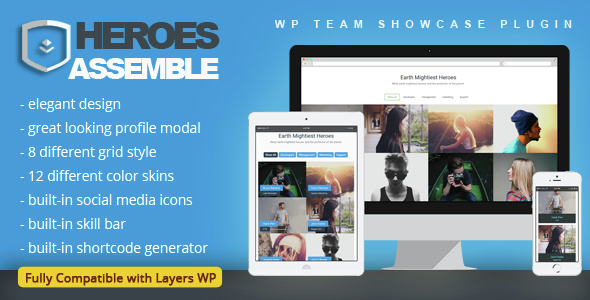 Heroes Assemble - Team Showcase WordPress Plugin