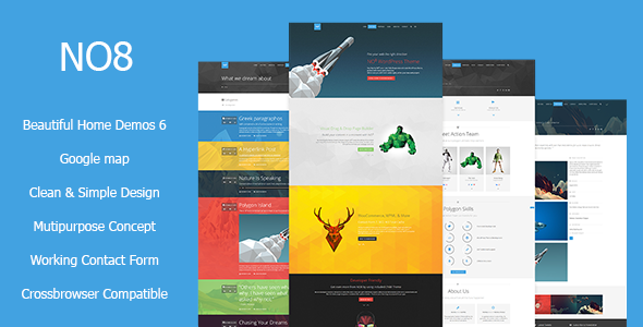 NO8 HTML - Creative Agency Portfolio Theme