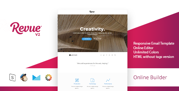 Revue - Modern Email Template + Online Access