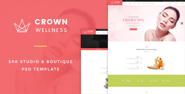 Crown Wellness : Spa PSD Template