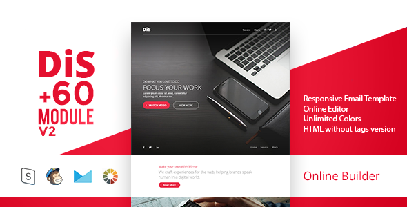 DiS - Modern Email Template + Online Access